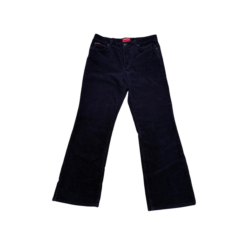 Chaps Denim Purple Corduroy Pants Womens 12 Stretch Bootcut Fall Trousers